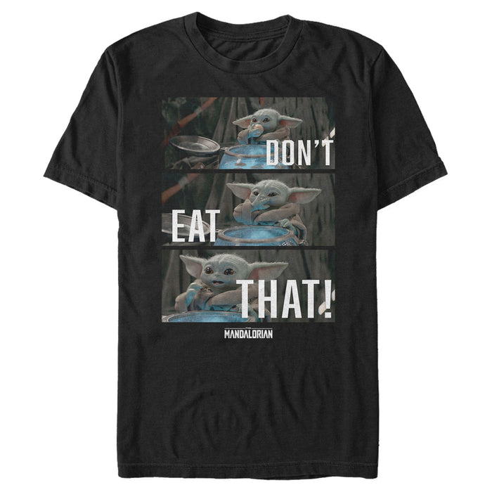 fifth sun Men's Star Wars: The Mandalorian The Child Don't Eat That T-Shirt