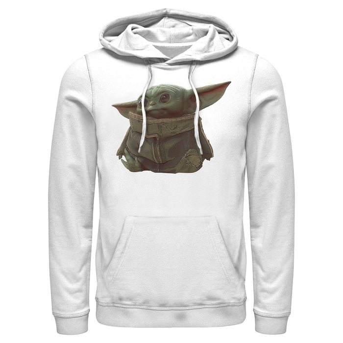 fifth sun Men's Star Wars: The Mandalorian The Child Portrait Pull Over Hoodie