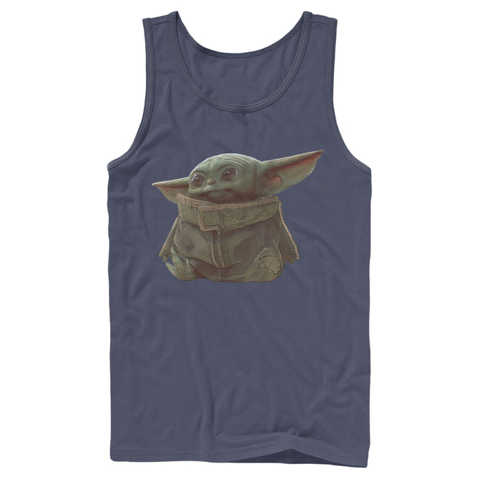 Fifth Sun Men's Star Wars: The Mandalorian The Child Portrait Tank Top