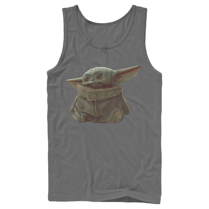 Fifth Sun Men's Star Wars: The Mandalorian The Child Portrait Tank Top