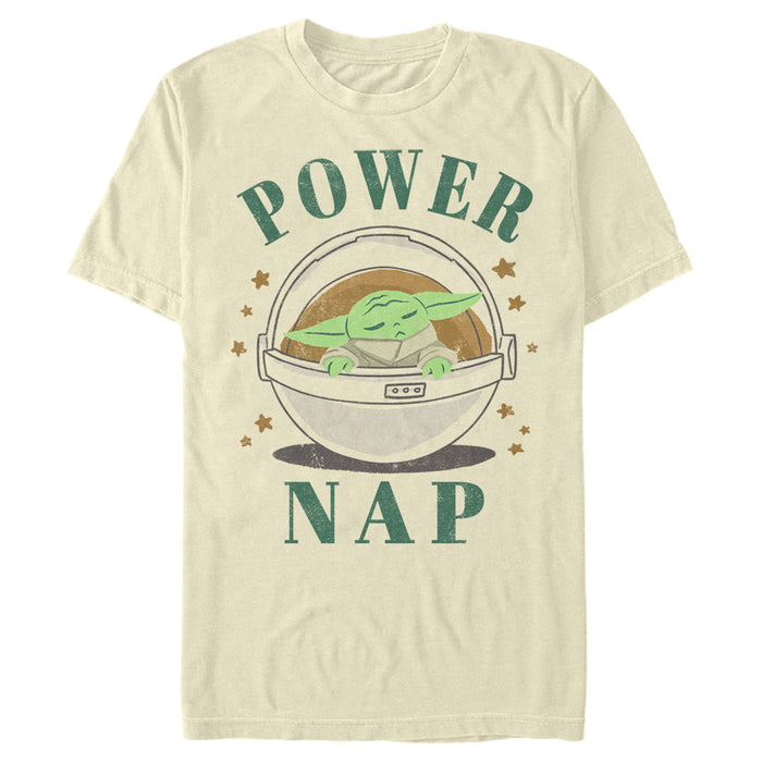 Fifth Sun Men's Star Wars: The Mandalorian The Child Power Nap Bassinet T-Shirt