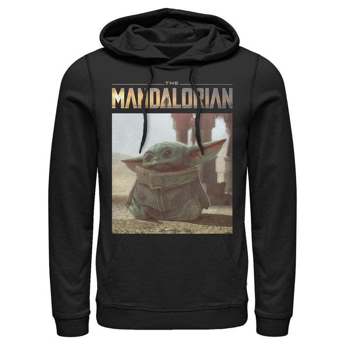 fifth sun Men's Star Wars: The Mandalorian The Child Scene Pull Over Hoodie