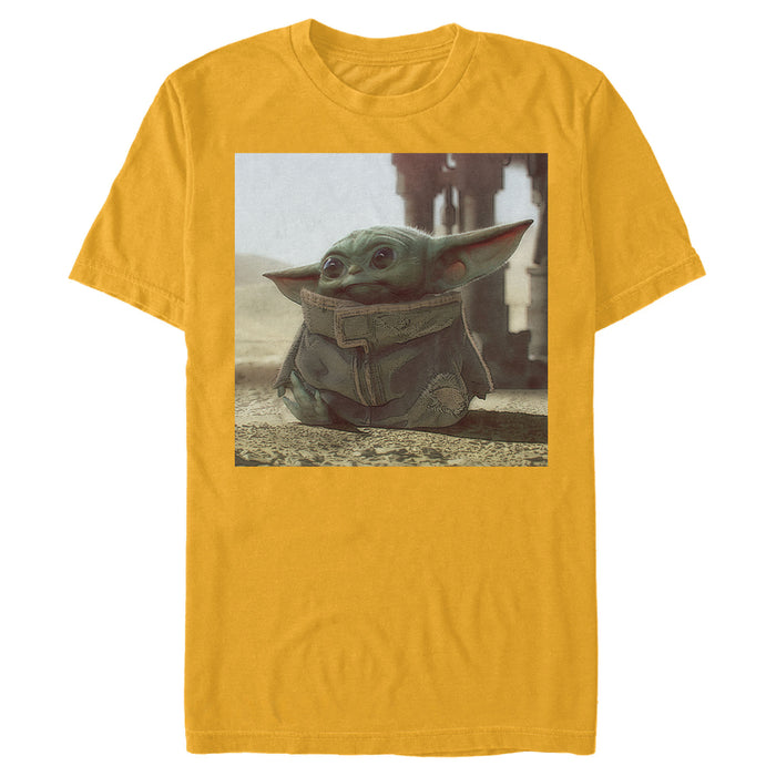 Fifth Sun Men's Star Wars: The Mandalorian The Child Square Frame T-Shirt