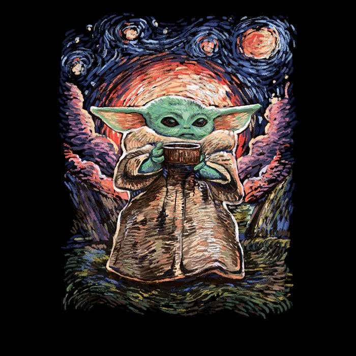 Fifth Sun Men's Star Wars: The Mandalorian The Child Starry Night T-Shirt