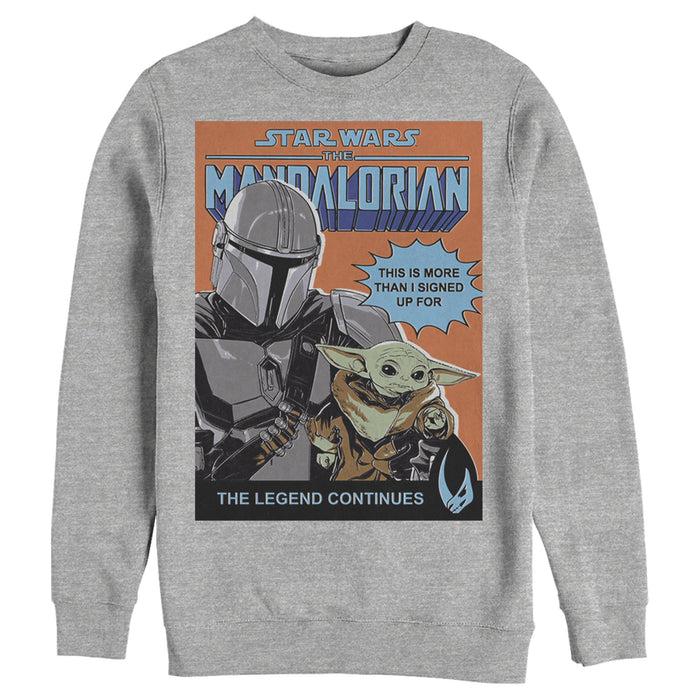fifth sun Men's Star Wars: The Mandalorian The Legend Continues Sweatshirt