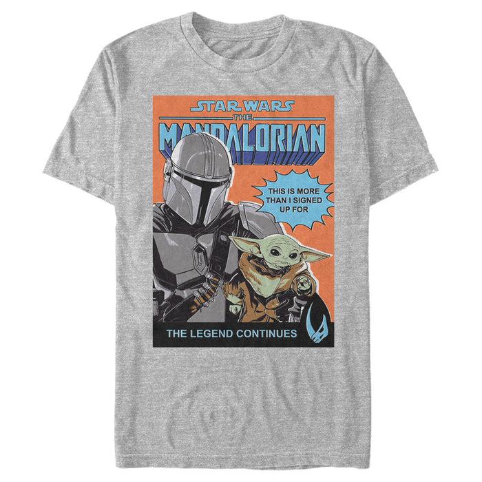 fifth sun Men's Star Wars: The Mandalorian The Legend Continues T-Shirt
