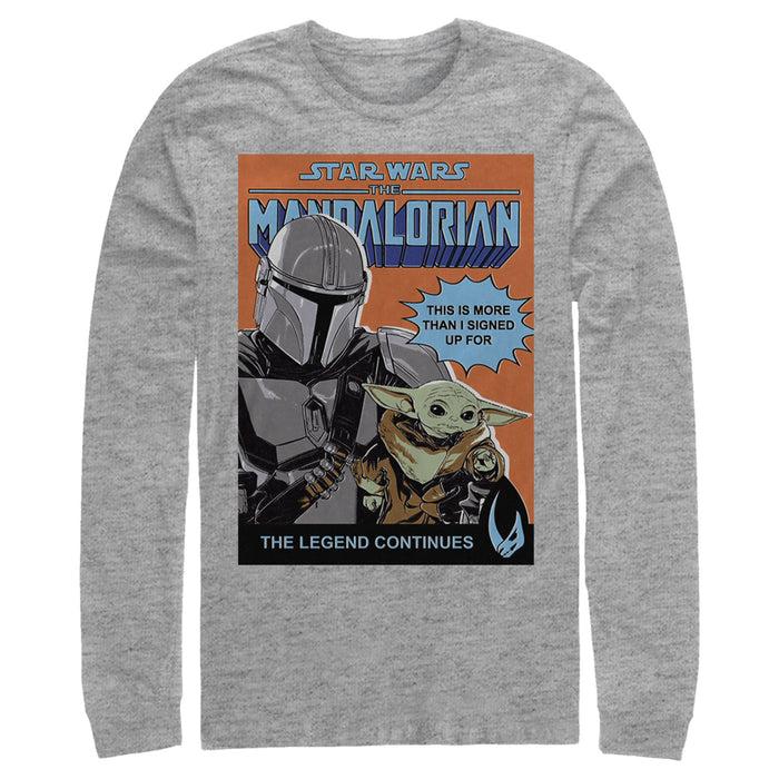 fifth sun Men's Star Wars: The Mandalorian The Legend Continues Long Sleeve Shirt