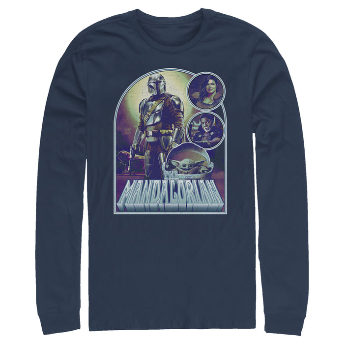 fifth sun Men's Star Wars: The Mandalorian The New Plan Long Sleeve Shirt