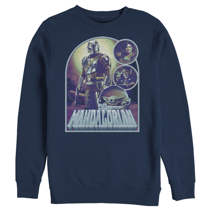 fifth sun Men's Star Wars: The Mandalorian The New Plan Sweatshirt