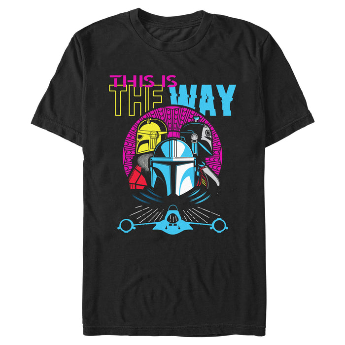 fifth sun Men's Star Wars: The Mandalorian This is the Way Colorful T-Shirt