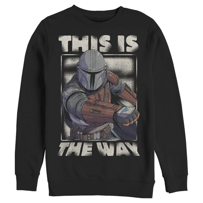 Fifth Sun Men's Star Wars: The Mandalorian This Is The Way Mando Sweatshirt