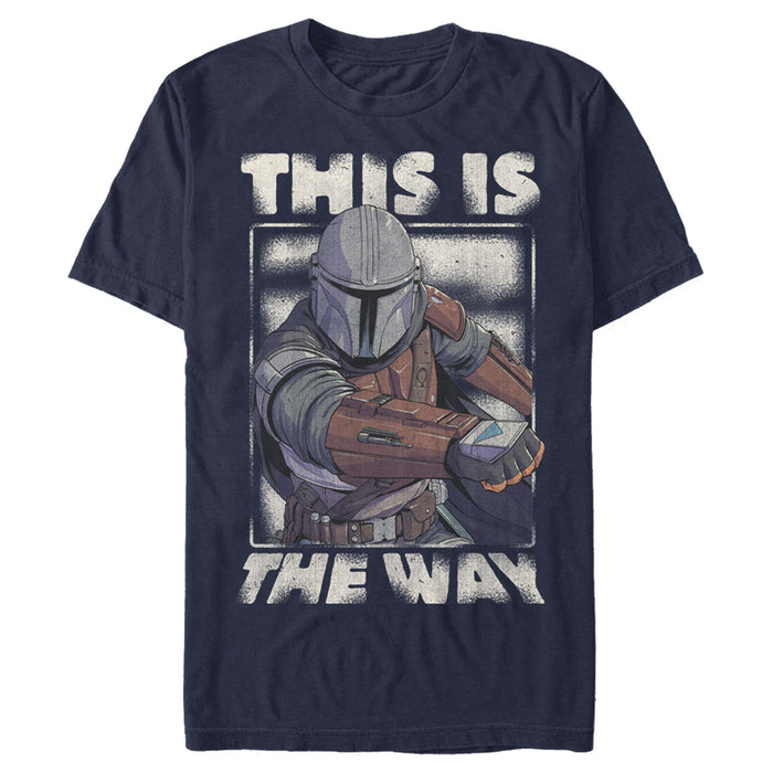 fifth sun Men's Star Wars: The Mandalorian This Is The Way Mando T-Shirt