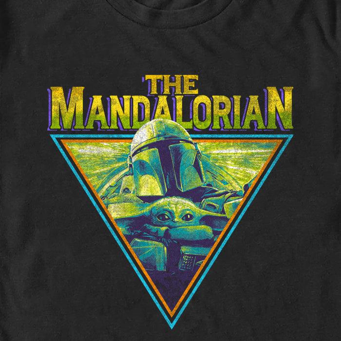 Fifth Sun Men's Star Wars: The Mandalorian Triangle Poster T-Shirt