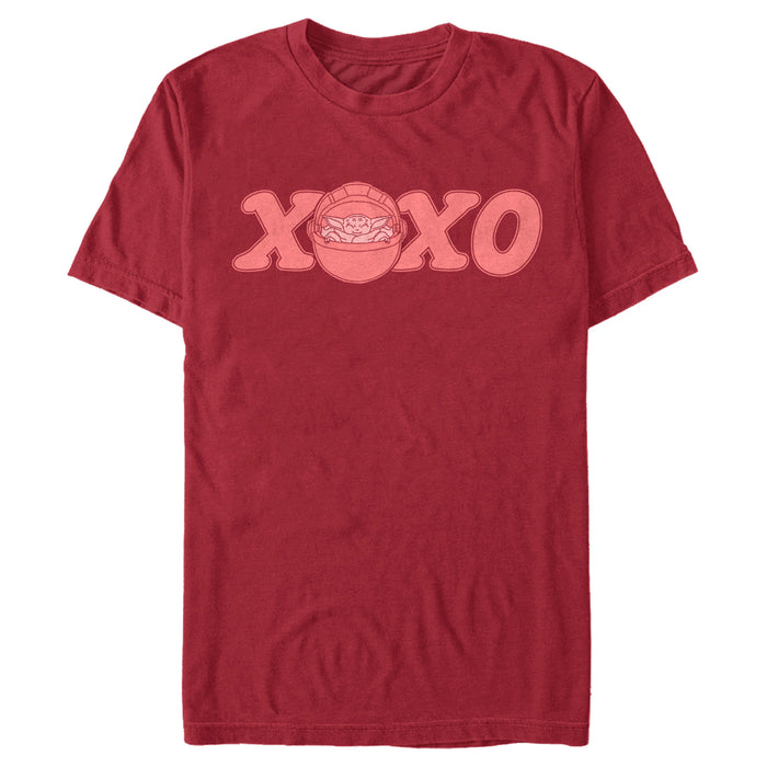 fifth sun Men's Star Wars: The Mandalorian Valentine's Day The Child XOXO Bassinet T-Shirt