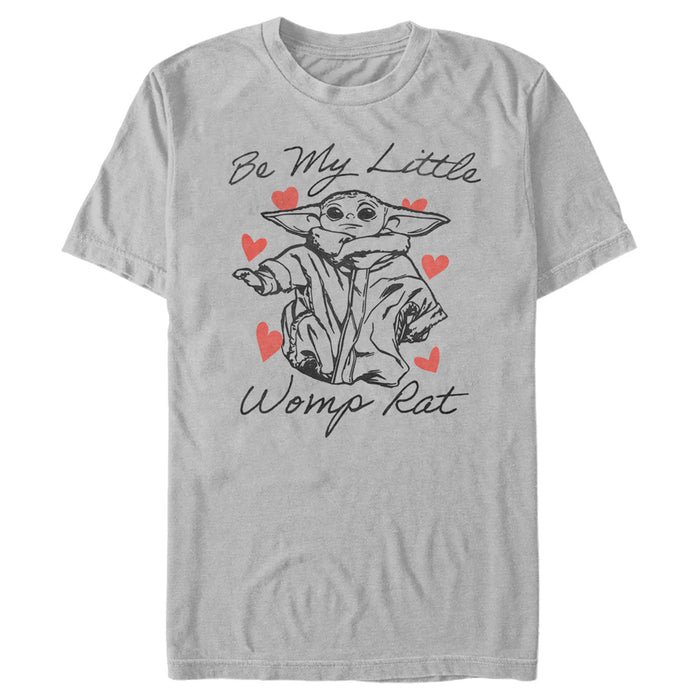 fifth sun Men's Star Wars: The Mandalorian Valentine's Day The Child Be My Womp Rat T-Shirt
