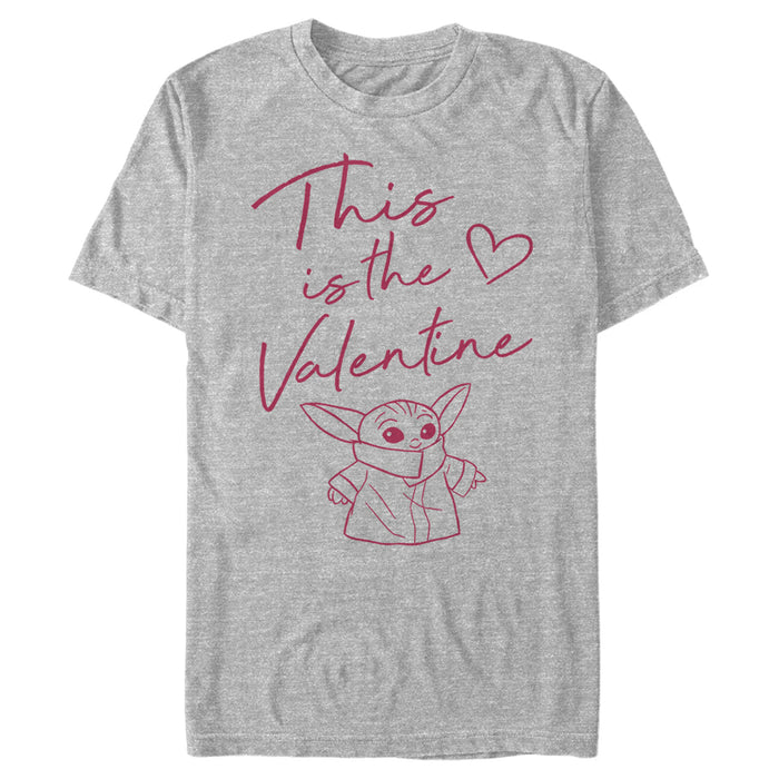 fifth sun Men's Star Wars: The Mandalorian Valentine's Day The Child Valentine Way T-Shirt