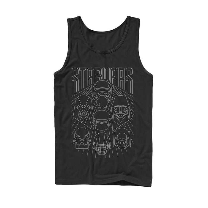 fifth sun Men's Star Wars: The Rise of Skywalker Dark Side Streak Tank Top