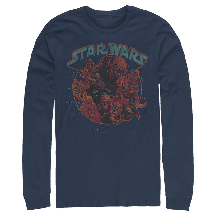 fifth sun Men's Star Wars: The Rise of Skywalker Dark Side Stars Long Sleeve Shirt