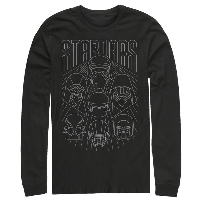 fifth sun Men's Star Wars: The Rise of Skywalker Dark Side Streak Long Sleeve Shirt