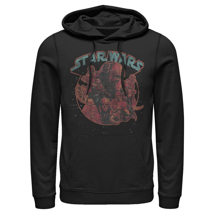 fifth sun Men's Star Wars: The Rise of Skywalker Dark Side Stars Pull Over Hoodie
