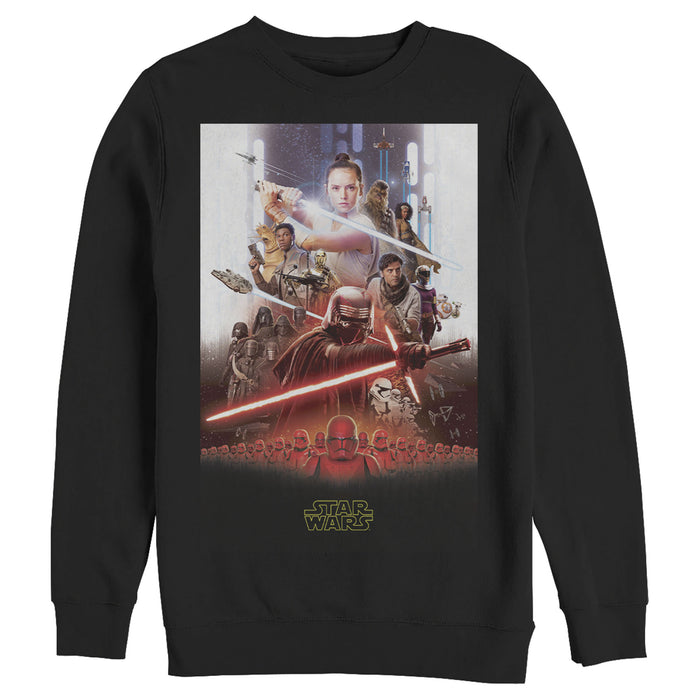 fifth sun Men's Star Wars: The Rise of Skywalker Epic Poster Sweatshirt