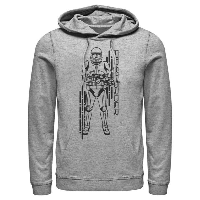 Fifth Sun Men's Star Wars: The Rise Of Skywalker First Order Sith Trooper Pull Over Hoodie