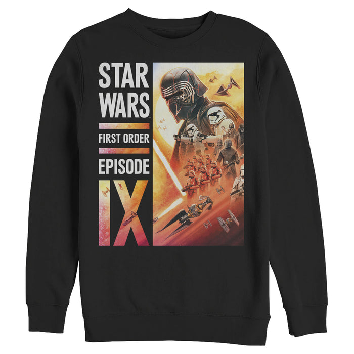 fifth sun Men's Star Wars: The Rise of Skywalker First Order Glow Sweatshirt