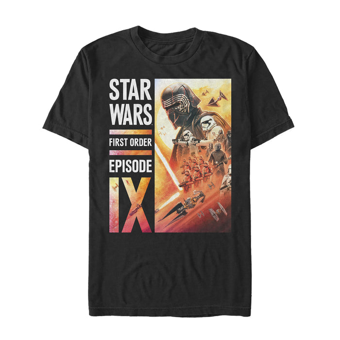 fifth sun Men's Star Wars: The Rise of Skywalker First Order Glow T-Shirt