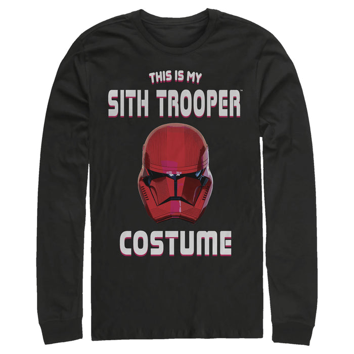 fifth sun Men's Star Wars: The Rise of Skywalker Halloween Sith Trooper Costume Long Sleeve Shirt