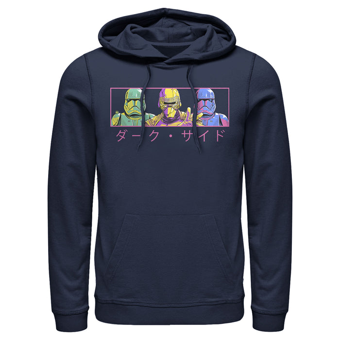 fifth sun Men's Star Wars: The Rise of Skywalker Kanji Dark Trio Pull Over Hoodie