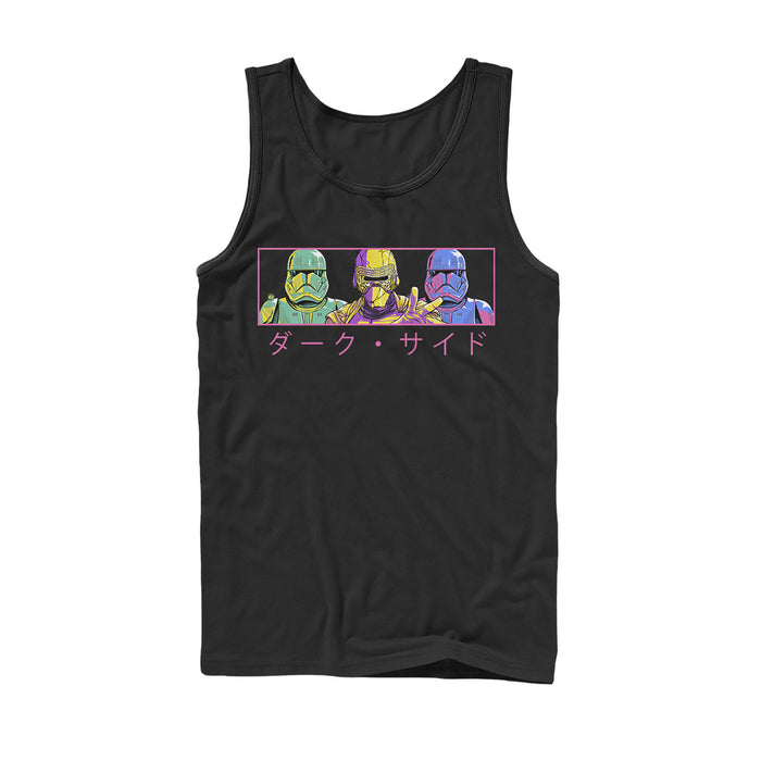 fifth sun Men's Star Wars: The Rise of Skywalker Kanji Dark Trio Tank Top
