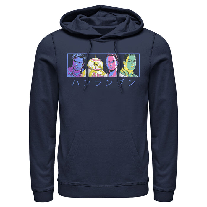 fifth sun Men's Star Wars: The Rise of Skywalker Kanji Heroes Pull Over Hoodie