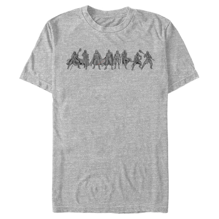 fifth sun Men's Star Wars: The Rise of Skywalker Knights of Ren Line T-Shirt