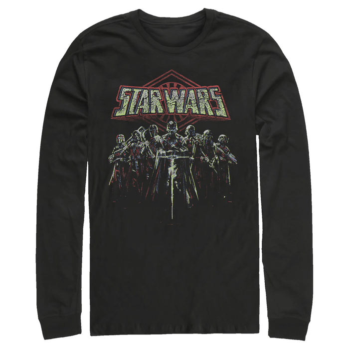 fifth sun Men's Star Wars: The Rise of Skywalker Knights of Ren Darkness Long Sleeve Shirt