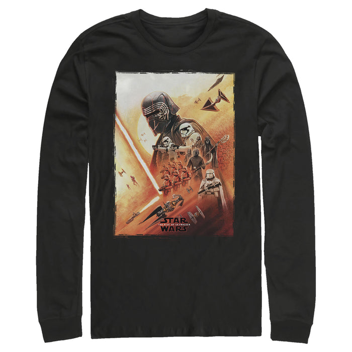 fifth sun Men's Star Wars: The Rise of Skywalker Kylo Poster Long Sleeve Shirt