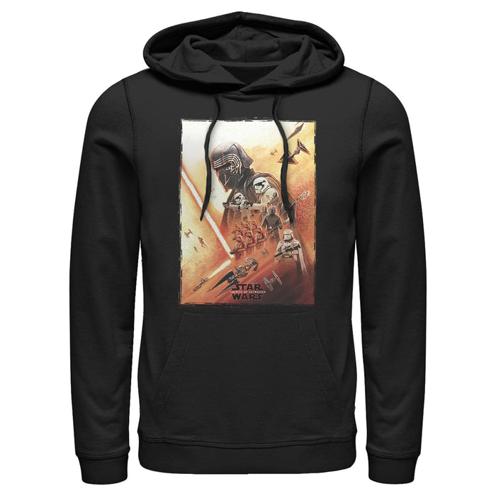 fifth sun Men's Star Wars: The Rise of Skywalker Kylo Poster Pull Over Hoodie
