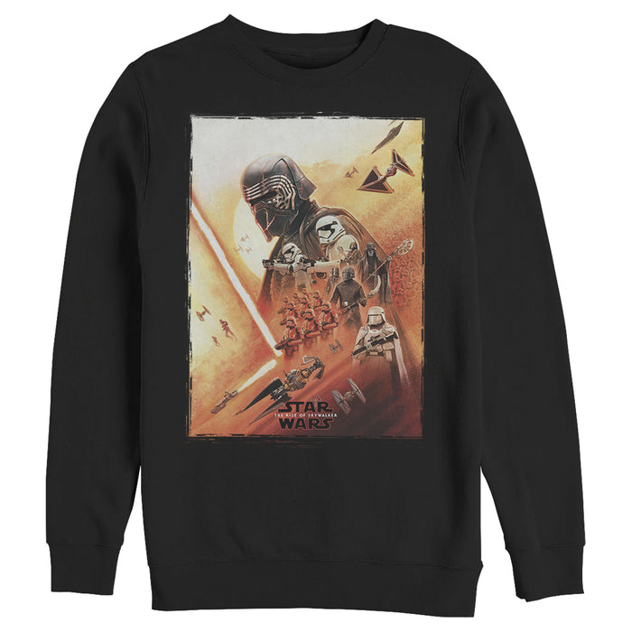 fifth sun Men's Star Wars: The Rise of Skywalker Kylo Poster Sweatshirt