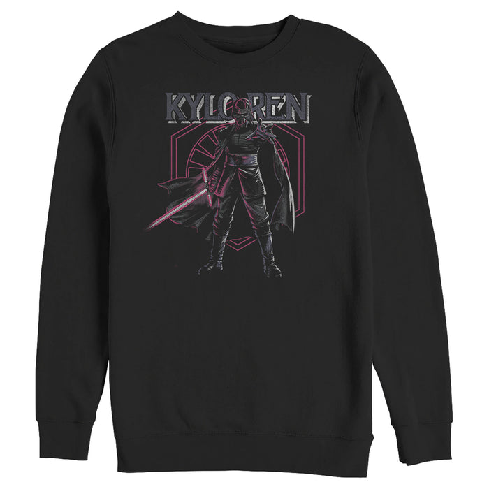 fifth sun Men's Star Wars: The Rise of Skywalker Kylo Ren Emblem Sweatshirt