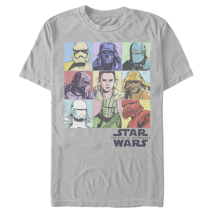 Fifth Sun Men's Star Wars: The Rise Of Skywalker Pastel Character Bingo T-Shirt