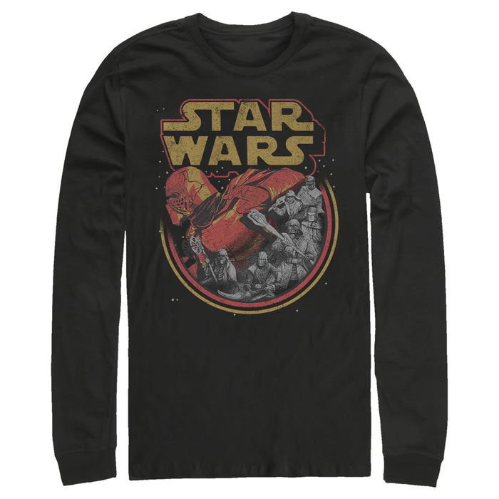 fifth sun Men's Star Wars: The Rise of Skywalker Retro Knights of Ren Long Sleeve Shirt