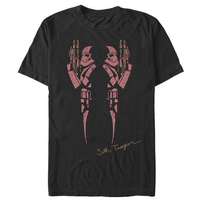 Fifth Sun Men's Star Wars: The Rise Of Skywalker Sith Trooper Inkblot T-Shirt