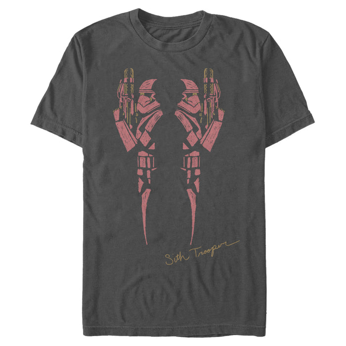 fifth sun Men's Star Wars: The Rise of Skywalker Sith Trooper Inkblot T-Shirt