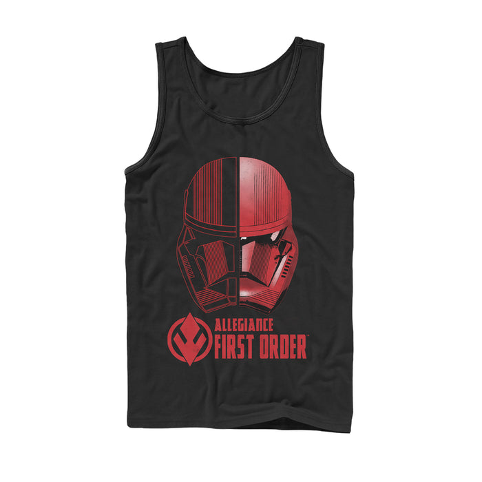 fifth sun Men's Star Wars: The Rise of Skywalker Sith Trooper Dual Helmet Tank Top
