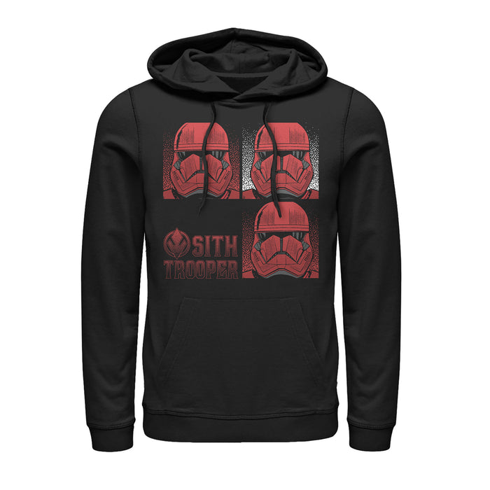 fifth sun Men's Star Wars: The Rise of Skywalker Sith Trooper Panels Pull Over Hoodie