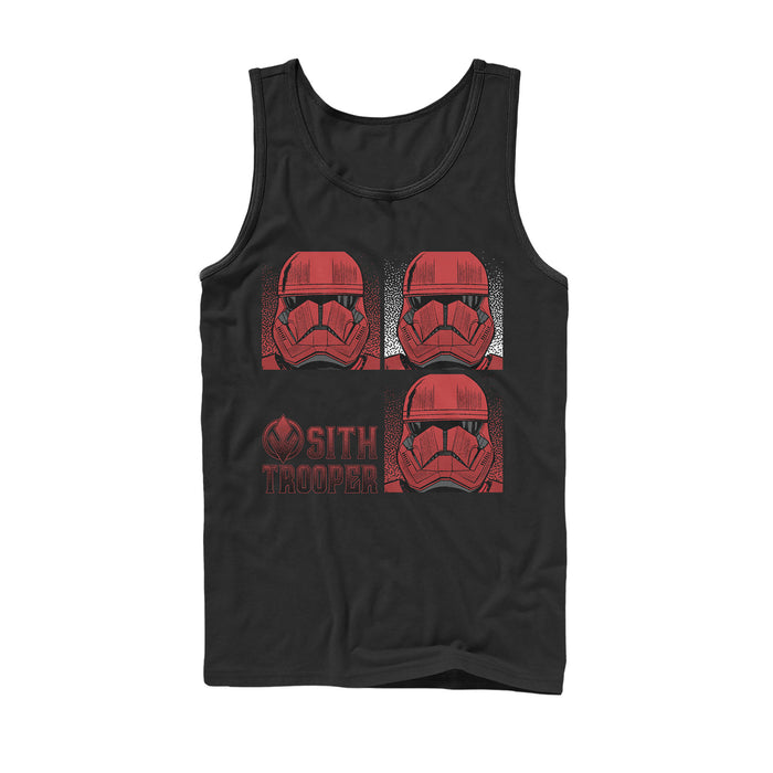 fifth sun Men's Star Wars: The Rise of Skywalker Sith Trooper Panels Tank Top