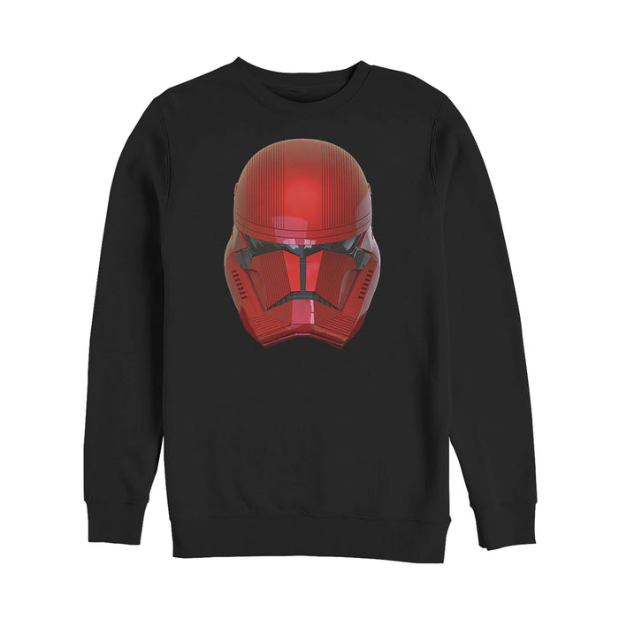 fifth sun Men's Star Wars: The Rise of Skywalker Sith Trooper Helmet Sweatshirt