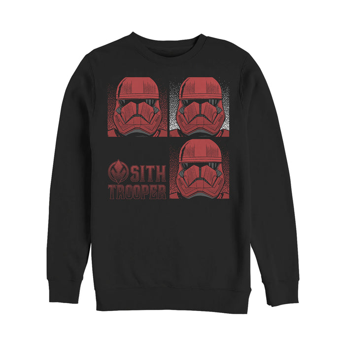 fifth sun Men's Star Wars: The Rise of Skywalker Sith Trooper Panels Sweatshirt