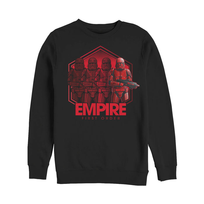 fifth sun Men's Star Wars: The Rise of Skywalker Sith Trooper Reflection Sweatshirt