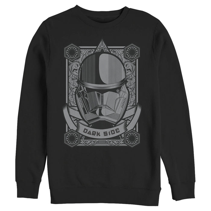 fifth sun Men's Star Wars: The Rise of Skywalker Sith Trooper Playing Card Sweatshirt
