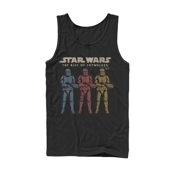 fifth sun Men's Star Wars: The Rise of Skywalker Stormtrooper Reflection Tank Top